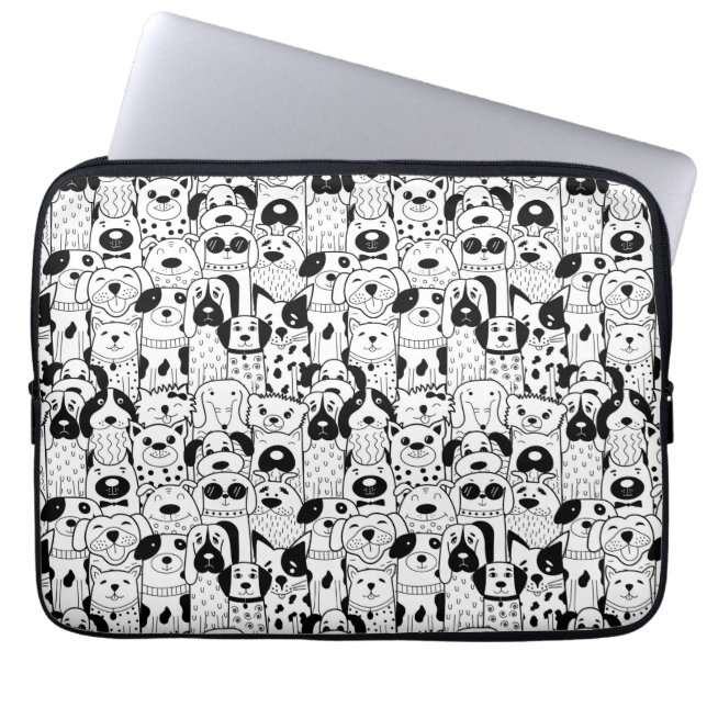 Funda Para Portátil Cute Mascotas animados Manga de portátiles (Frente)