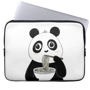 Funda Para Portátil Cute Panda Comiendo Fideos Udon