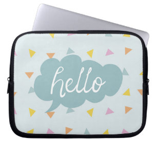 Funda Para Portátil Cute Pastel Hello