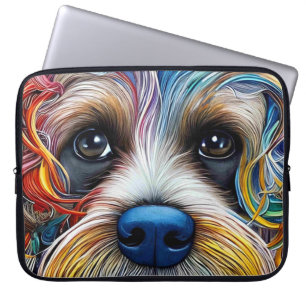 Funda Para Portátil Cute Pop Art Terrier