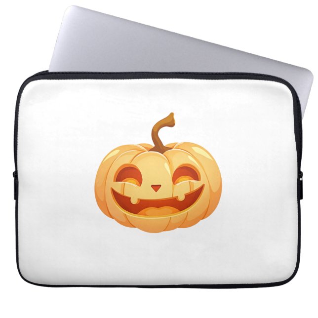 Funda Para Portátil Cute Pumpkin Jack O Lantern Turtle Sea Halloween C (Frente)