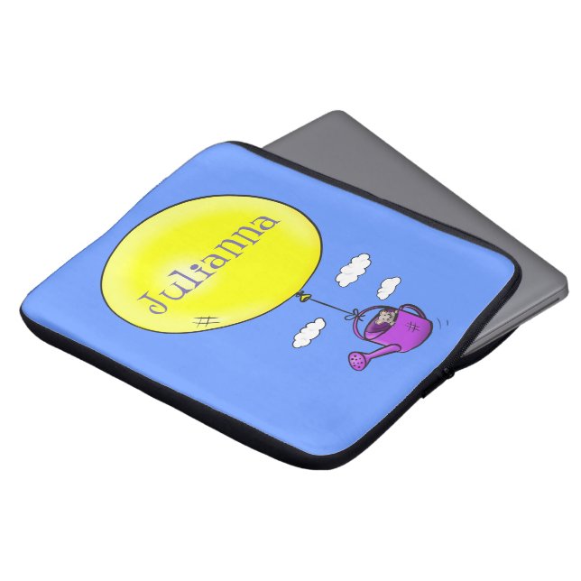 Funda Para Portátil Cute ratón en la lata de riego con personalizado d (Superior anverso)