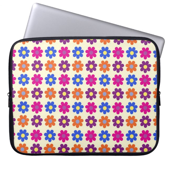 Funda Para Portátil Cute Retro Penny Flower Pattern (Frente)