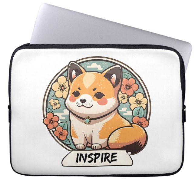 Funda Para Portátil Cute Shiba Inu Pup (Frente)