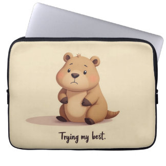Funda Para Portátil Cute tired capybara