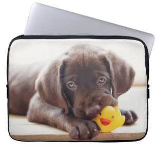 Funda Para Portátil Cutest Baby Animals Chocolate Labrador Puppy