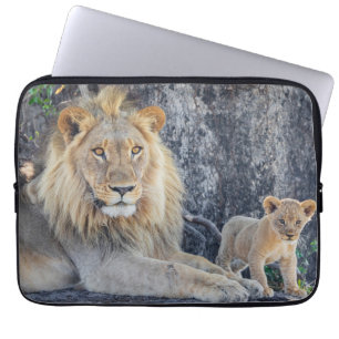 Funda Para Portátil Cutest Baby Animals Lion Dad & Cub