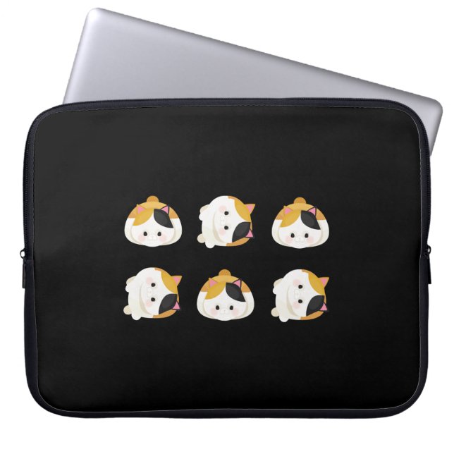 Funda Para Portátil Cuto gato (Frente)