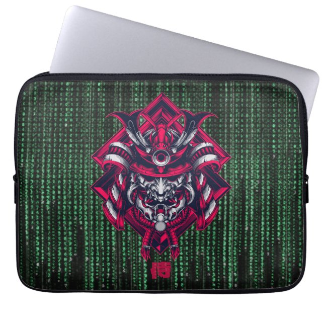 Funda para portátil Cyberpunk Oni Matrix (Frente)