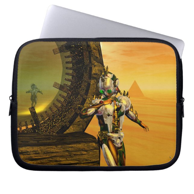 Funda Para Portátil CYBORG TITAN,DESERT HYPERION Ciencia Ficción Scifi (Frente)