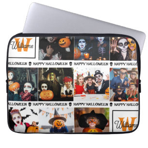 Funda Para Portátil Da miedo agregar tu foto monograma Feliz Halloween