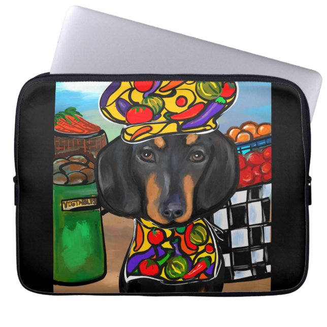 Funda Para Portátil Dachshund (Frente)