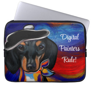 FUNDA PARA PORTÁTIL DACHSHUND