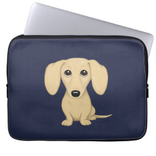 Funda Para Portátil Dachshund de Cream Short