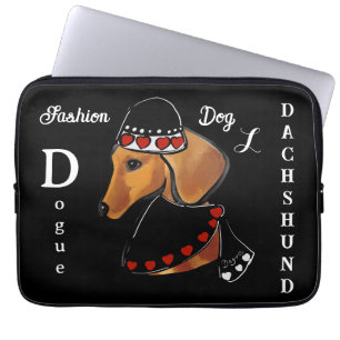 FUNDA PARA PORTÁTIL DACHSHUND FASHION