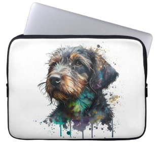 Funda Para Portátil Dachshund Puppy Watercolor Art