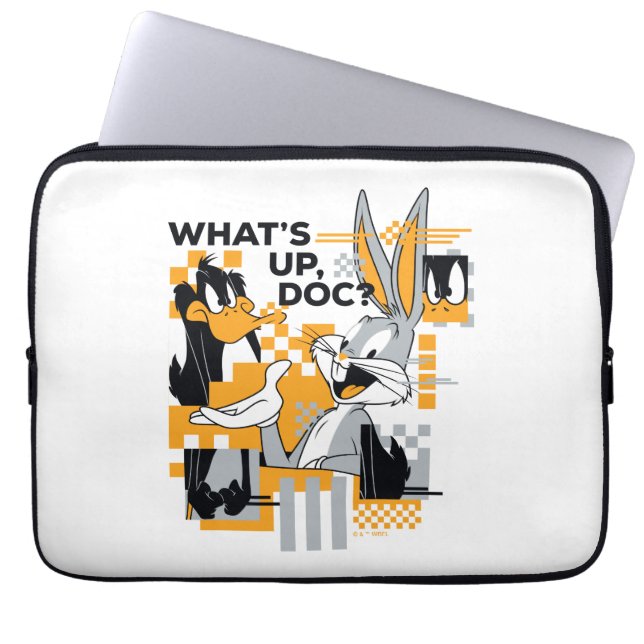 Funda Para Portátil DAFFY DUCK™ & BUGS BUNNY™ Glitch (Frente)