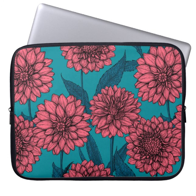 Funda Para Portátil Dahlias (Frente)