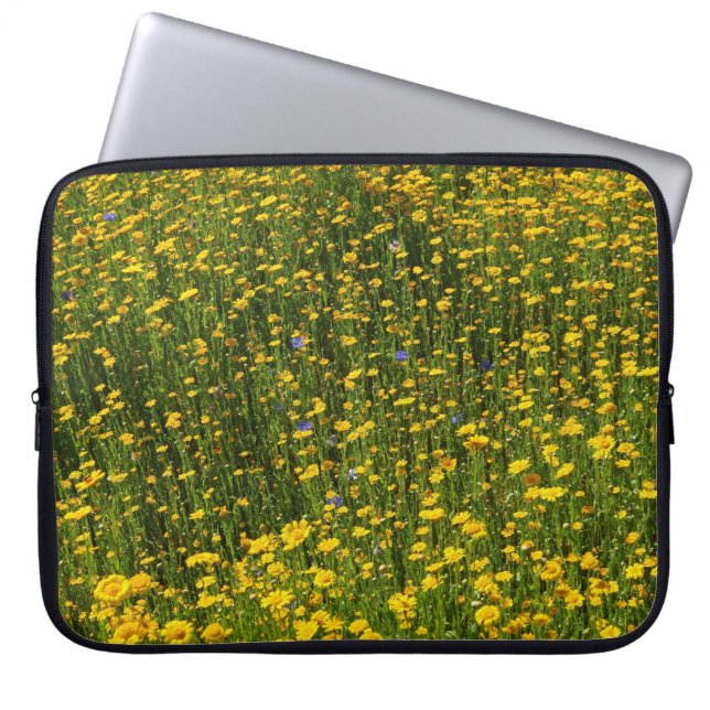 Funda Para Portátil Daisies amarillos (Frente)