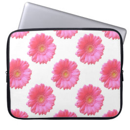 Funda Para Portátil Daisy gerbera rosada