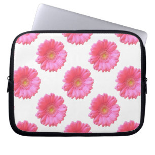 Funda Para Portátil Daisy gerbera rosada