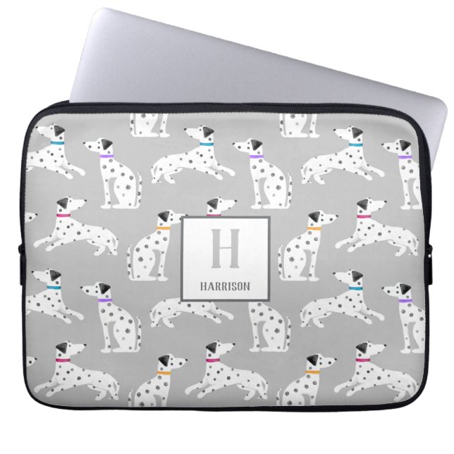 Funda Para Portátil Dalmatian Dog Polka Dot Animal acuarela Niños (Frente)
