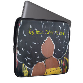 Funda Para Portátil Dama afroamericana Rhonda Patton Cabello grande