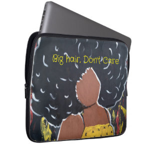 Funda Para Portátil Dama afroamericana Rhonda Patton Cabello grande