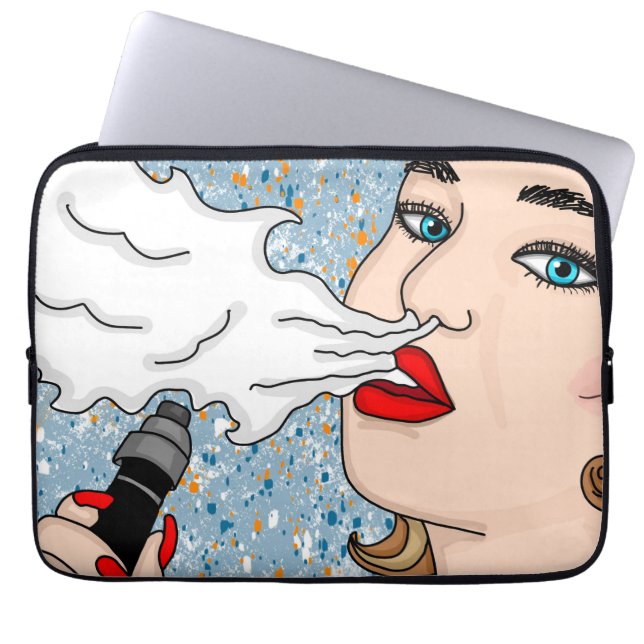 Funda Para Portátil Dama de vaporización de estilo retro (Frente)