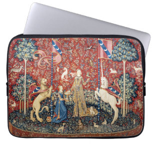 Funda Para Portátil Dama y unicornio, sabor