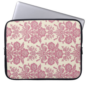 Funda Para Portátil Damasco rosado femenino