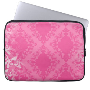 FUNDA PARA PORTÁTIL DAMASCO ROSADO FEMENINO DEL VINTAGE