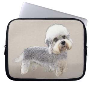 Funda Para Portátil Dandie Dinmont Terrier Pintura Original De Perro
