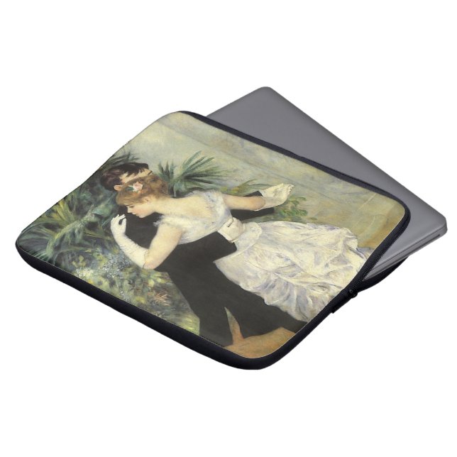 Funda Para Portátil Danza de la ciudad por Pierre Renoir, Bella Artes  (Superior anverso)
