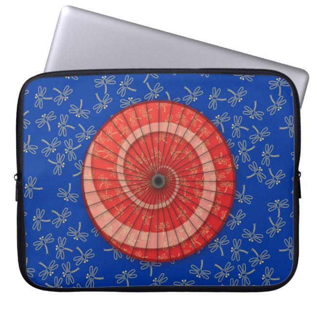 Funda Para Portátil danza de la libélula (Frente)