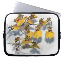 Funda Para Portátil Danzante Dama Amarillo Oncidium Orchids