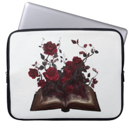 Funda Para Portátil Dark Academia Floral Bookish Style