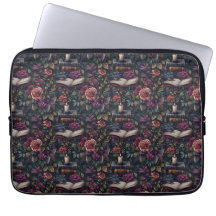 Dark Academia Vintage Floral, Aves y Libros