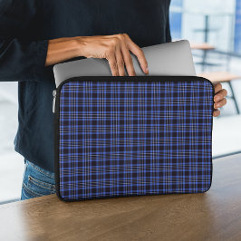 Funda Para Portátil Dark Blue Scottish Tartan