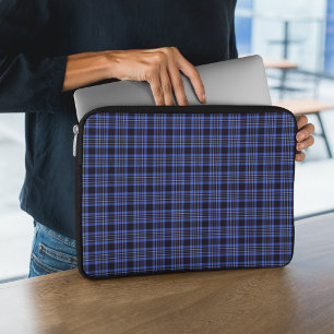 Funda Para Portátil Dark Blue Scottish Tartan