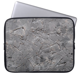 Funda Para Portátil Dark grunge textured background, Cracked stone wal