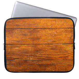 Funda Para Portátil Dark wooden texture. Wood brown texture. Backgroun