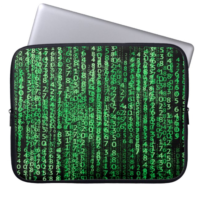 Funda Para Portátil Datos de tecnología de matriz (Frente)