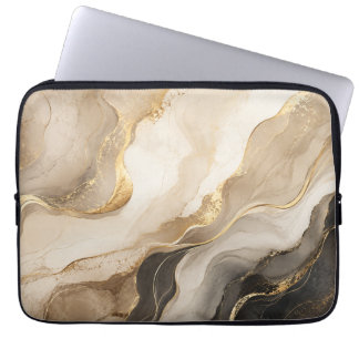 Funda para portátil de 13 pulgadas de mármol dorad
