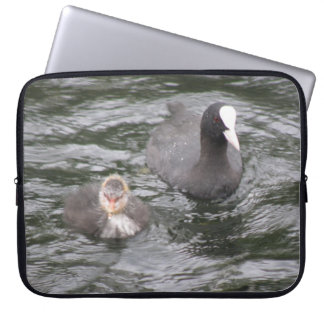 Funda para portátil de algodón y pollo