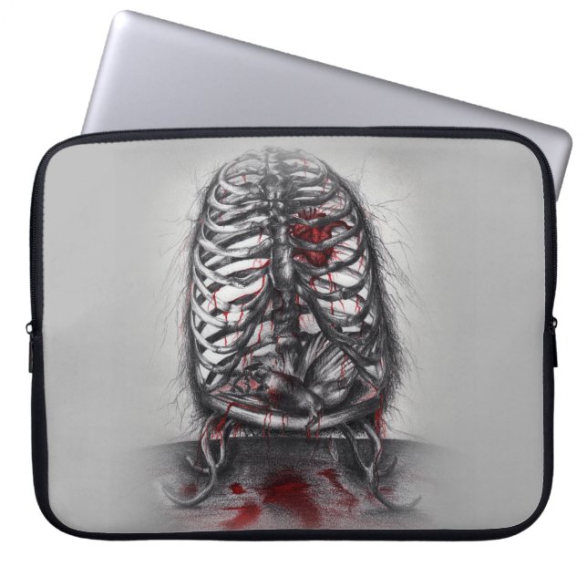 Funda para Portátil de Anatomía de Terror de Jaula (Frente)