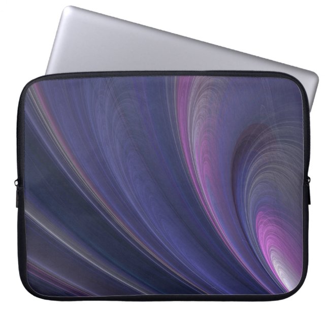 Funda para portátil de arcoíris fractal abstracto (Frente)