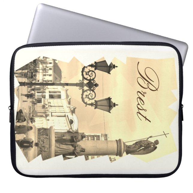 Funda para portátil de arquitectura de Brest Bielo (Frente)