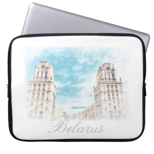 Funda para portátil de arquitectura de Minsk Bielo