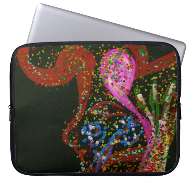Funda para portátil de arte abstracto (Frente)